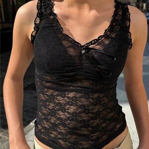Brandy Melville Manela Lace Top